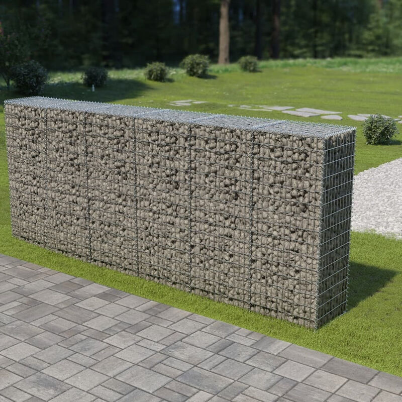 

Muro de gaviones con cubiertas acero galvanizado 300x50x150 cm
