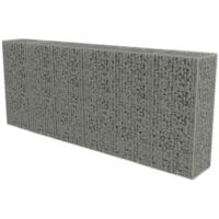 Muro de gaviones con cubiertas acero galvanizado 300x50x150 cm