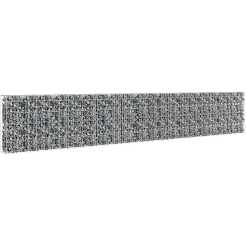 

Muro de gaviones con cubiertas acero galvanizado 600x30x100 cm - Plateado - Vidaxl