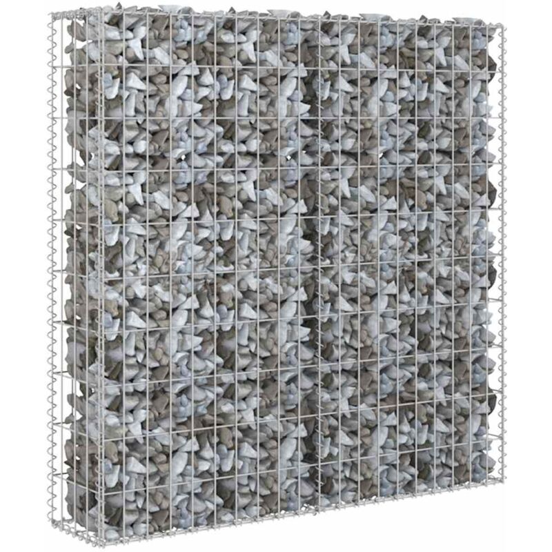 

Muro de gaviones con cubiertas acero galvanizado 80x20x100 cm - Plateado - Vidaxl