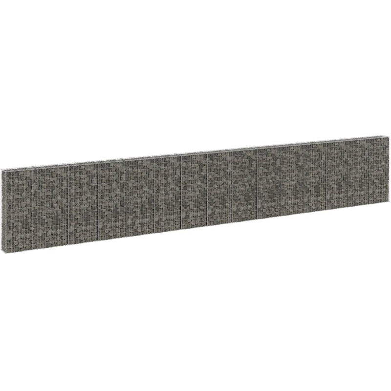 

Happyshopping - Muro de gaviones con cubiertas acero galvanizado 900x30x150 cm