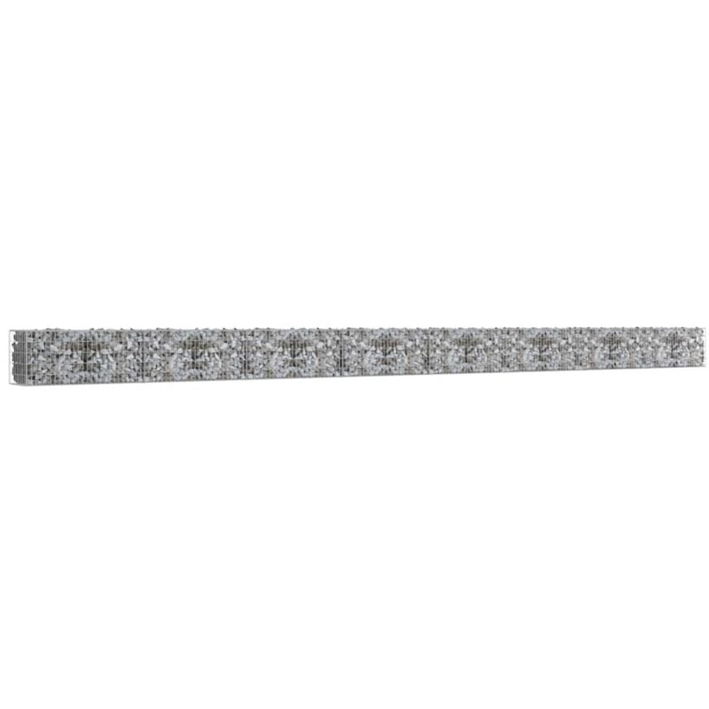 

Muro de gaviones con cubiertas acero galvanizado 900x50x50 cm - Plateado - Vidaxl