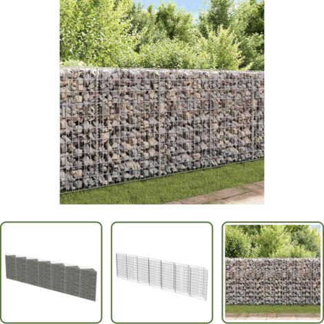 Muro di sostegno -  Gabbione in Acciaio Zincato 450x30x100 cm