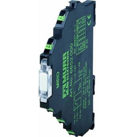 MURR ELEKTRONIK 6652005 INDUSTRIERELAIS NENNSPANNUNG: 24 V/DC SCHALTSTROM (MAX.): 6A 1 WECHSLER 1ST