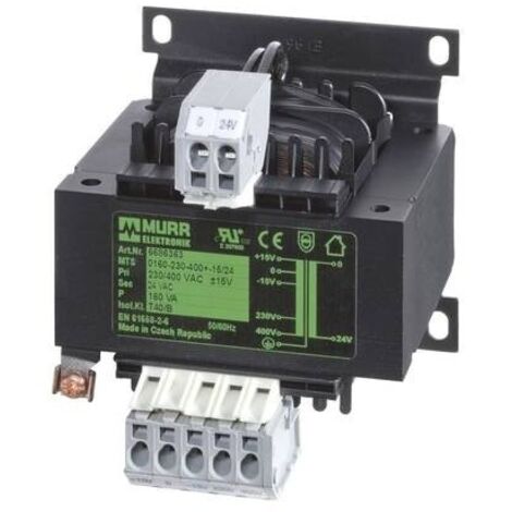 Murr Elektronik 6686341 Trasformatore di sicurezza 1 x 230 V, 400 V 1 x 24 V/AC 63 VA