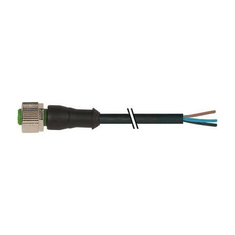 MURRELEKTRONIK 7000-12221-6340300 CONNECTEUR NON CONFECTIONNÉ POUR CAPTEURS/ACTIONNEURS M12 X 1 FEMELLE, DROIT 3.00 M NOMBRE DE