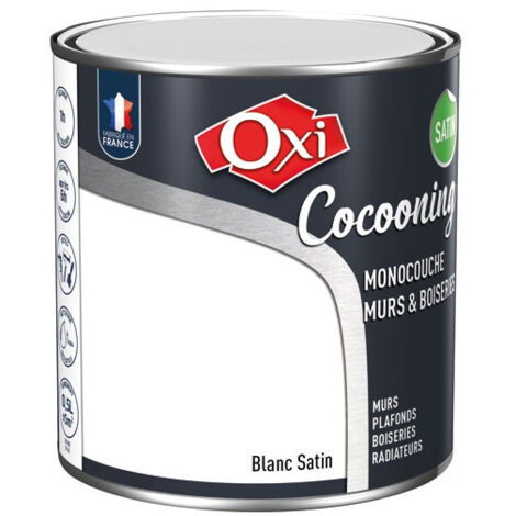 Murs bois satin blanc 0.5l - OXI