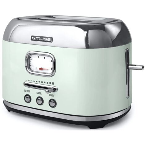 Muse MS-120AG Toaster elektrisch grün Retro-Design