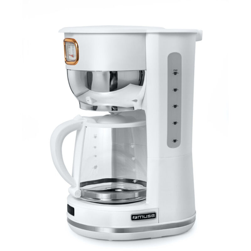 Muse Ms-220 W Drip Coffee Maker 10 Cups Argent&eacute;