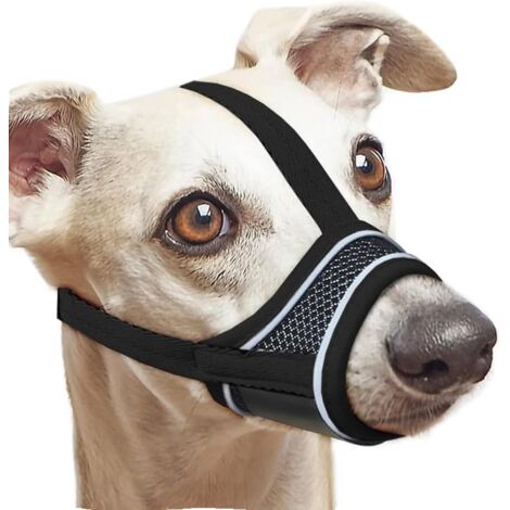 Muselière pour chien, en nylon, avec sangle réglable, convient aux muselières des chiens de taille moyenne et grande, pour éviter les aboiements, les morsures et la mastication, taille S