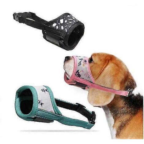 Muselière pour chien, en nylon imprimé doux, respirante et ajustable, pour chiens de petite, moyenne et grande taille. Empêche les morsures et les aboiements. Taille XL.