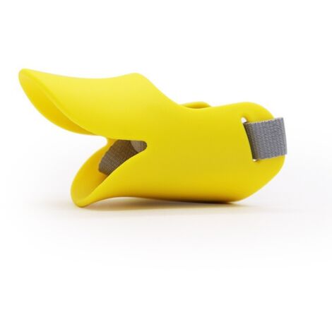 Muselière pour Chien en Silicone Doux, Masque Anti-Morsure et Aboiement Bec de Canard, Bretelles Réglables et Respirantes pour Promenade Toilettage Vétérinaire, Empêche Manger et Fouiller