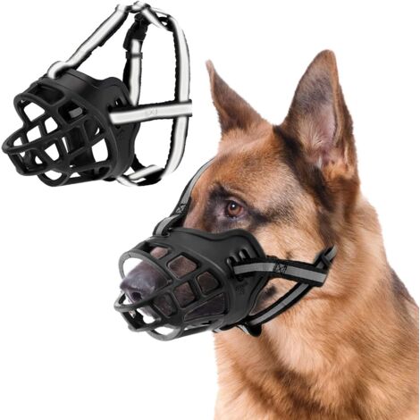 Muselière Pour Chien En Silicone - Taille Universelle, Réglable, Anti-morsure - Pour Petits, Moyens, Grands Chiens