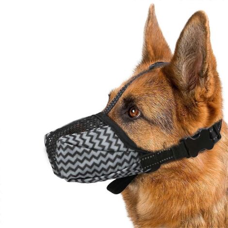 Muselière pour chien, muselière respirante en maille aérée, taille M
