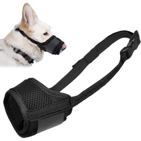Museliere pour Chiens, Souple Réglable pour Chiens Nylon, Museliere Anti AboieMent Anti-Morsure, Muselière en Nylon Réglable, Muselières Chiens Confortable et Respirant