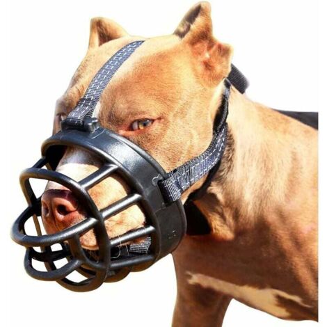 Museruola per cani - Museruola morbida a forma di cestino per cani, vestibilità sicura e confortevole, previene meglio morsi, masticazioni e abbai (taglia 2)
