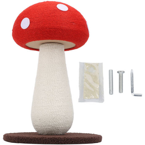 Mushroom Cat Scratching Post Scratch Resistant Furniture Protection Space Saving Cute Cat Scratcher for Kittens