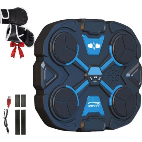 Music Boxing Machine Smart, Wireless Punch Tracker Device with 3 Modes, Compact Home Workout Pad, Boxing Training Tool, Ideal for Adults Kids Fitness Fun