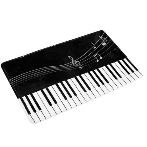 Musical Note Printing Non slip Water Absorbent Mat Pad Bathroom Kitchen (2)
