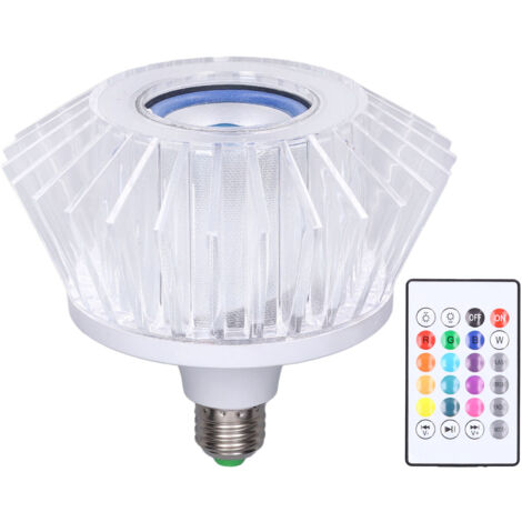 Musikalische LED-Lampe mit eingebautem Lautsprecher, 24-Tasten-Fernbedienung, RGB-Farbwechsel, vielseitig einsetzbar