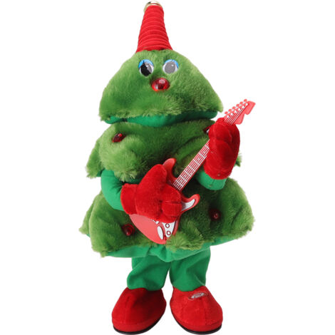 Musikalischer Plüsch-Weihnachtsbaum mit 8 Liedern, Lichtern und Tanzfunktion – Elektrisches Spielzeug für Kinder