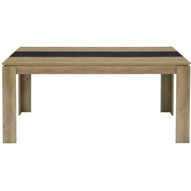 Eggree - Table de salle à manger avec 160 × 80 × 75 cm - Noir Eggree - Table de salle à manger avec 160 × 80 × 75 cm - Noir