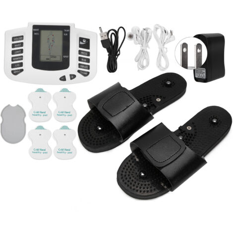 Muskelstimulator, Elektrotherapie zur Schmerzlinderung, multifunktionales elektronisches Massagegerät 110-240V (US-Stecker)
