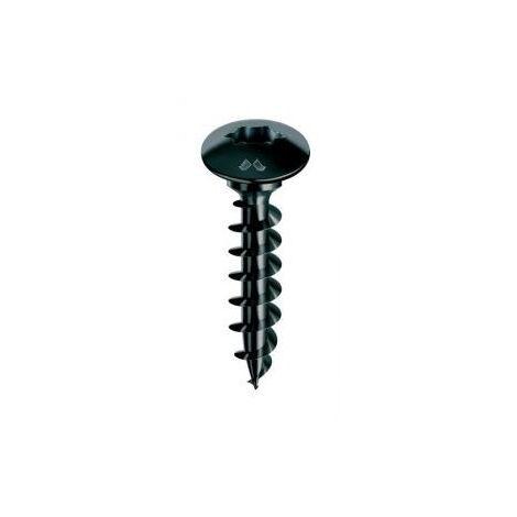 MUSTAD Panelvit FC Tornillo de cabeza de bisagra - Torx - Ø6x40mm - Zincado negro - Caja de 200 - PV029A600400KNC