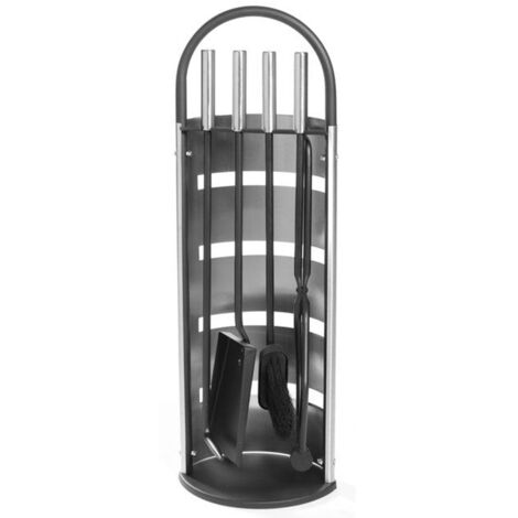 Mustang set da camino 4 pezzi in acciaio inox