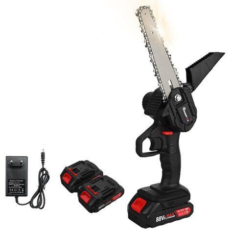 MUSTOOL 6 ''18V podadora inalámbrica motosierra motosierra eléctrica sierra de troncos 2 baterías