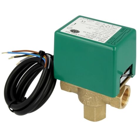 MUT Vanne de zone 3 voies solaire 1/2'' FF avec microrupteur auxiliaire