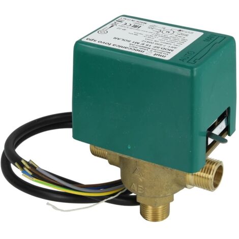 MUT Vanne de zone 3 voies solaire MUT 1/2'' FM avec microrupteur auxiliaire