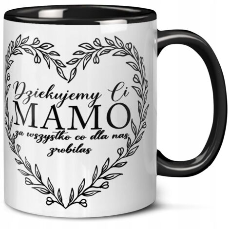 Muttertagsgeschenk-Tasse mit Herzaufdruck „Danke Mama“ – Geburtstagsgeschenk