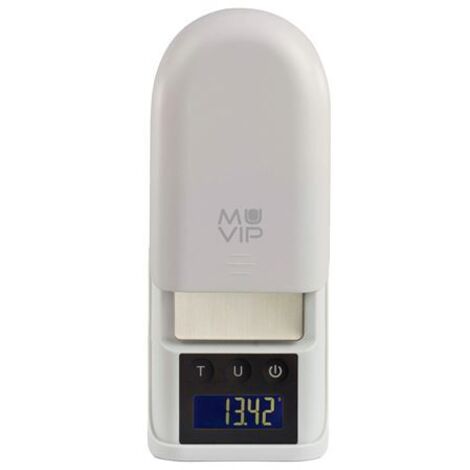 Muvip bascula de bolsillo digital - superficie acero inoxidable - sensor de alta precision - apagado automatico - peso max. 0.300kg