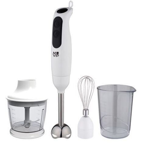 Muvip Batidora de Mano 500W + Accesorios - 2 Velocidades - Cuchilla de Acero Inoxidable - Termostato de Seguridad