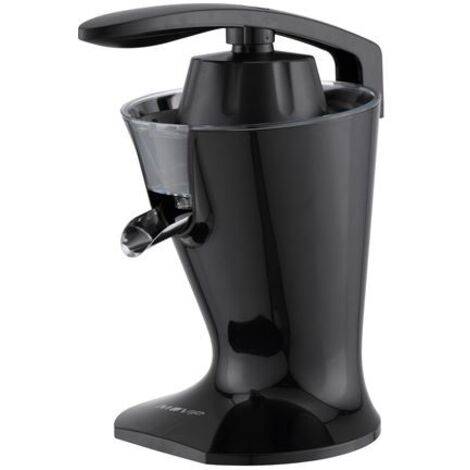 Muvip black design exprimidor electrico 160w - comodo mango para presionar - filtro de acero inoxidable - sistema antigoteo - 2 tamaños de conos