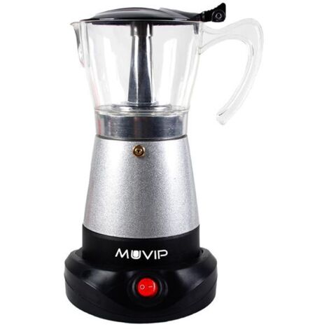 Muvip cafetera de goteo - eléctrica - 480w - calefactor integrado - contenedor transparente - capacidad para 6 tazas