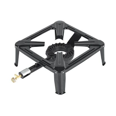 Muvip cocina de gas 1 fuego - quemador de hierro fundido - 7kw de potencia - llave de regulacion de gas
