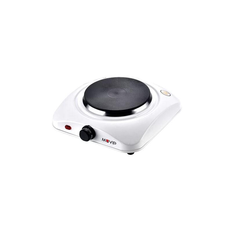 Muvip cocina electrica 1 fuego 1000w - 5 niveles de potencia - color blanco