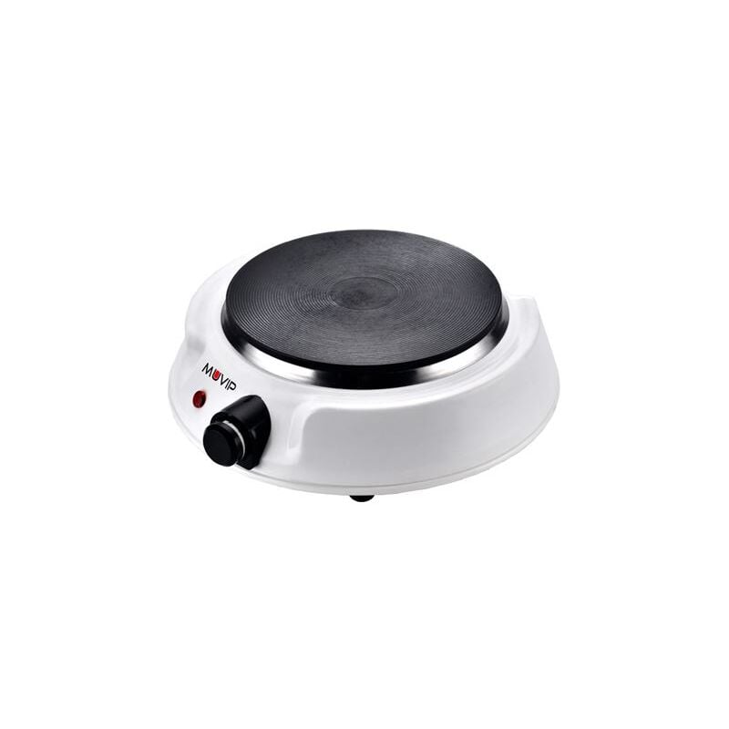 Cuisinière électrique 1 brûleur 1500w 1.5cm de diamètre - 5 niveaux de puissance - couleur blanc - Muvip