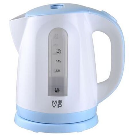 Muvip Hervidor de Agua Electrico 2200W 1.8L
Especificaciones:
-Potencia: 2200W
-Capacidad: 1.8 Litros
-Indicador nivel de agua
-Base giratoria 360º
-P