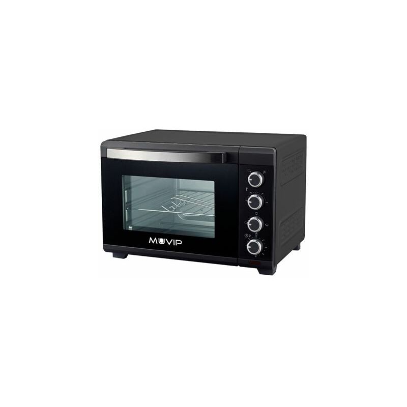 Muvip horno 2000w 48l - regulador de temperatura 100º-230º - exterior de acero con revestimiento - selector de tiempo - puerta de cristal templado