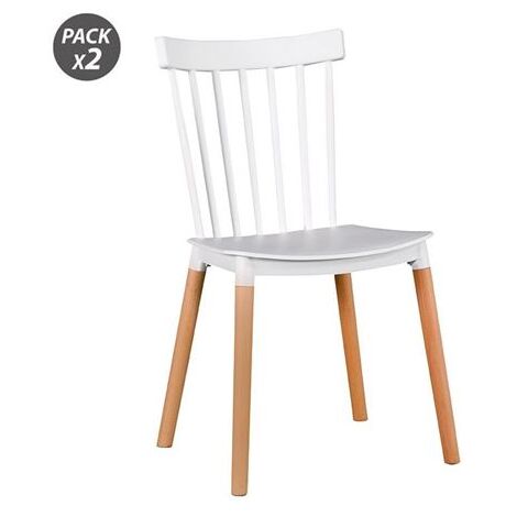 Muvip pack 2 sillas design d800 - color blanco