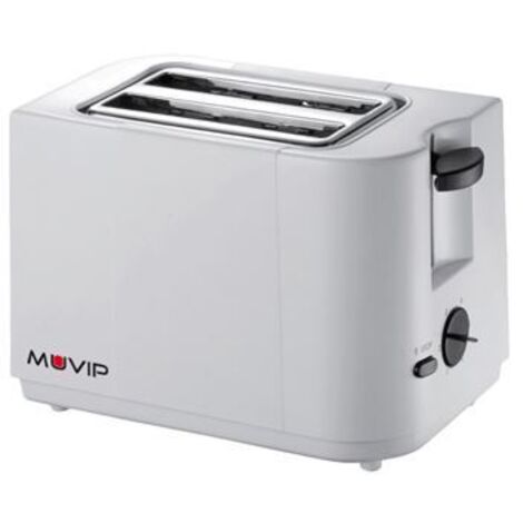 Muvip Tostadora de Pan 700W - Capacidad para 2 Rebanadas - 6 Niveles de Tostado - Parada Automatica y Manual