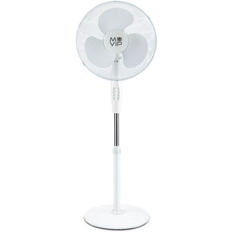 Muvip ventilateur de pie - 40cm - 45w - base renforcée - 3 vitesses - couleur blanc
