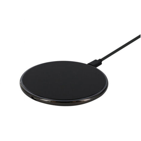 muvit cargador sobremesa inalámbrico Qi 5W/7,5W/10W/15W negro espejo y plata