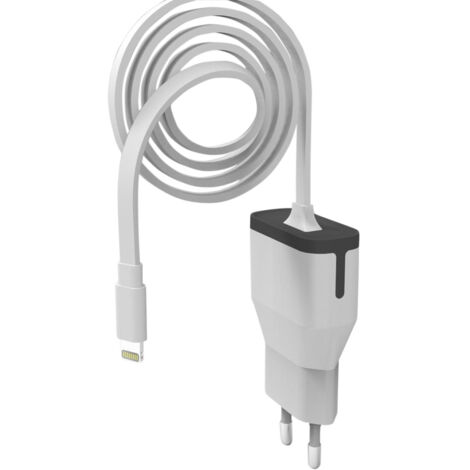 Muvit chargeur dewall apple lightning mfi 2.4a cable 1m white