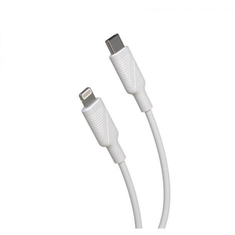 muvit for change cable Tipo C a Lightning MFI 3A 1,2m blanco