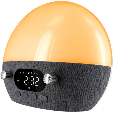 Muvit io lámpara despertador wi-fi con altavoz bluetooth