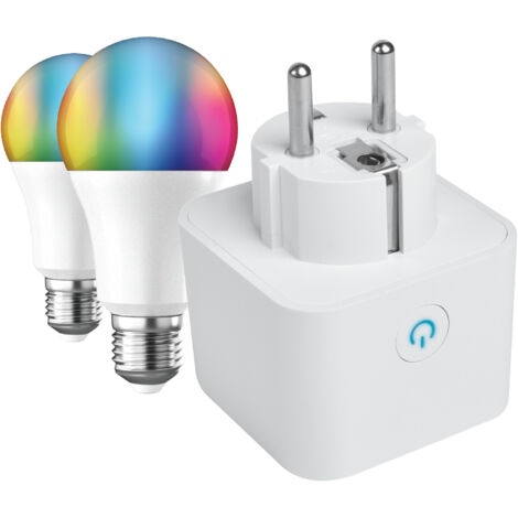 muvit iO Pack Smart: Enchufe Inteligente + 2 bombillas A6 E27 800lm